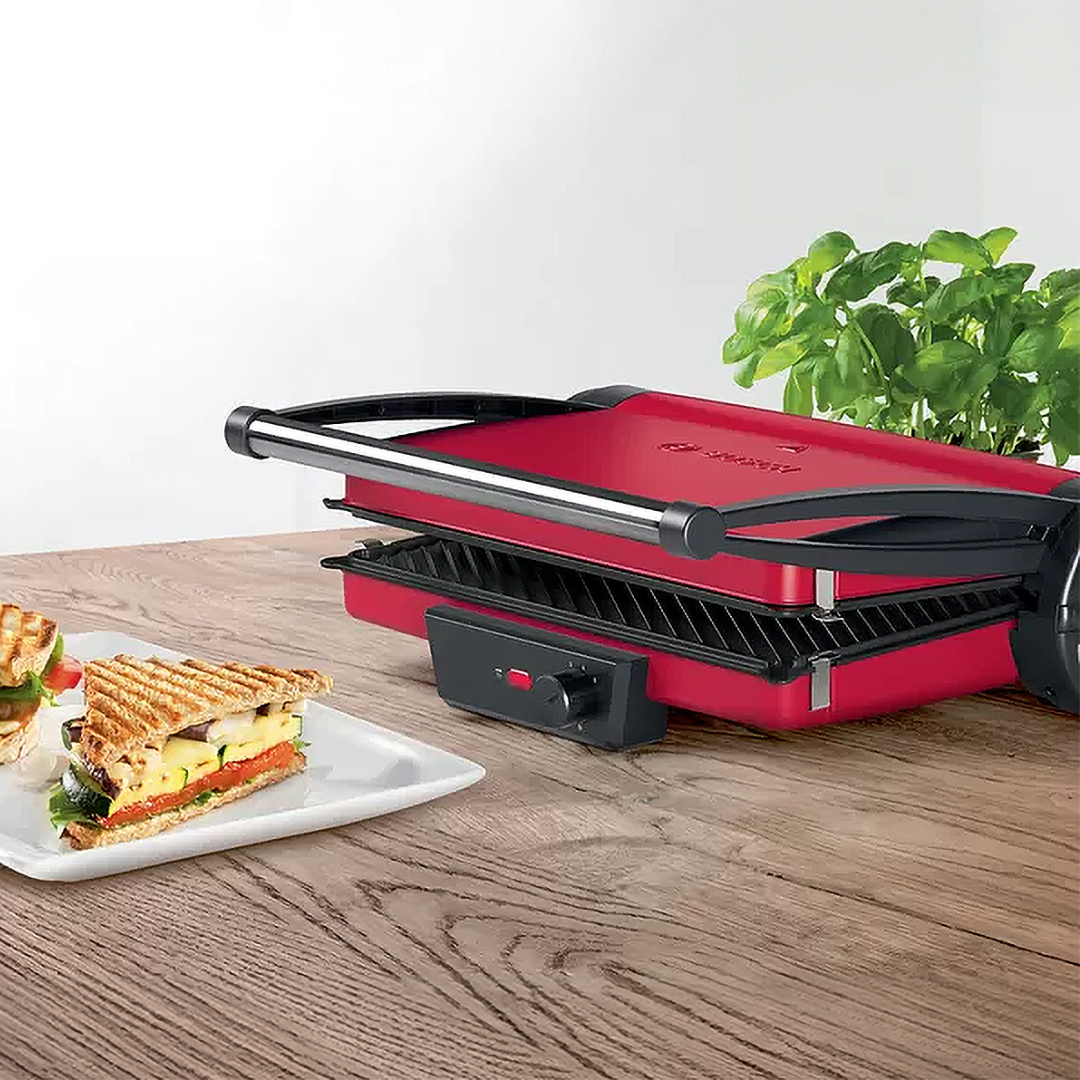 Bosch Electric Grill , 2000 Watt , Red - TCG4104
