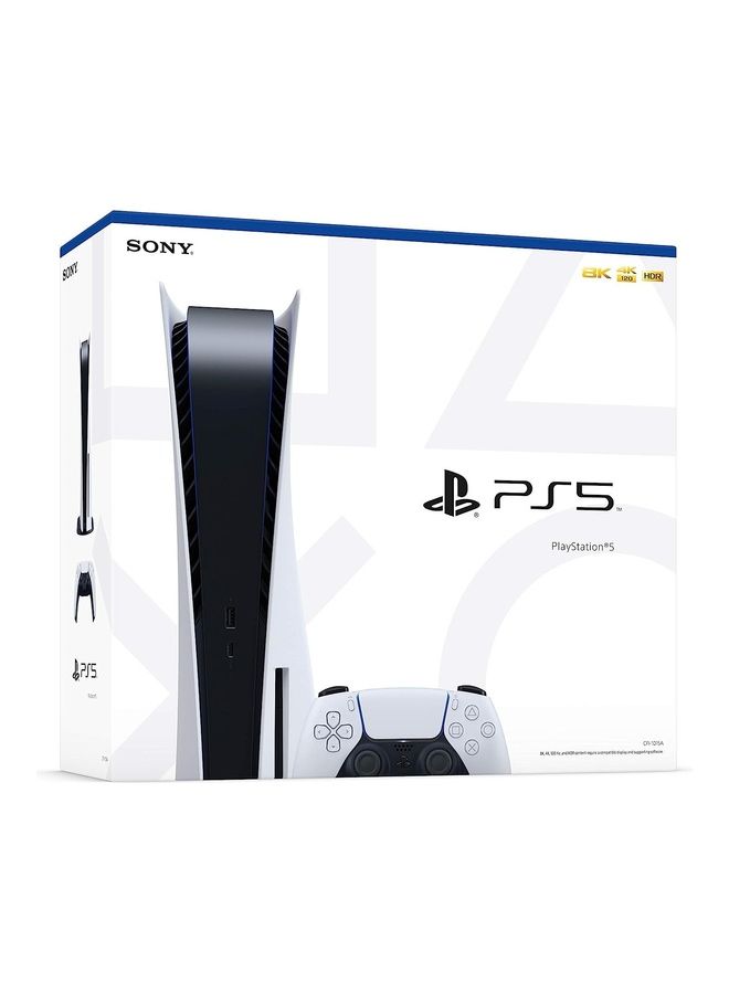 Sony Playstation 5 Standard Edition 825 GB ,1 Controllers ,White