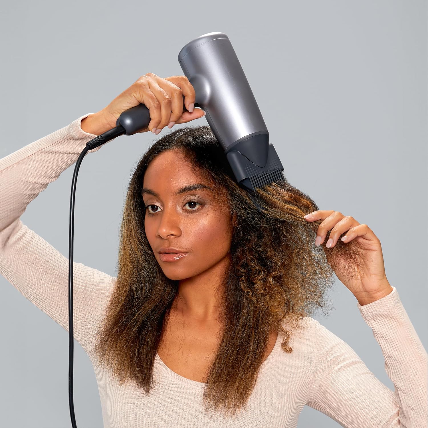 Braun HD 4.3 Hair Dryer 2200 Watt , Black Silver - BRHD435SDE