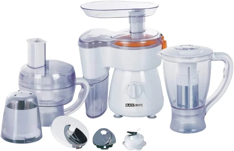 Black And White Food Processor , 700 Watt White - FP-2200