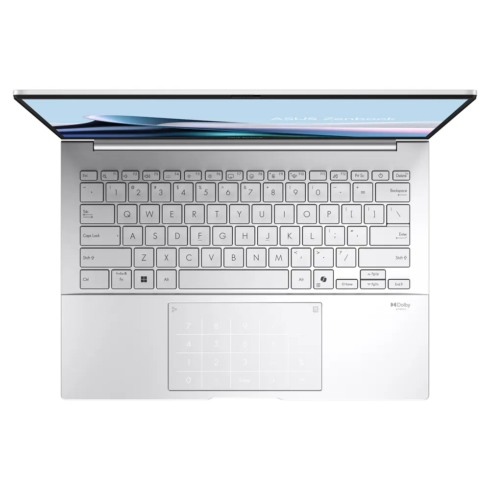 لاب توب اسوس زين بوك 14 OLED - UX3405CA-PZ009W ، معالج انتل كور الترا 9 285H 14 بوصة ، هارد 1 تيرا بايت SSD ، رام 32 جيجا بايت ، كارت شاشة انتل Arc جرافيكس ،ويندوز 11 - فضي فوجي