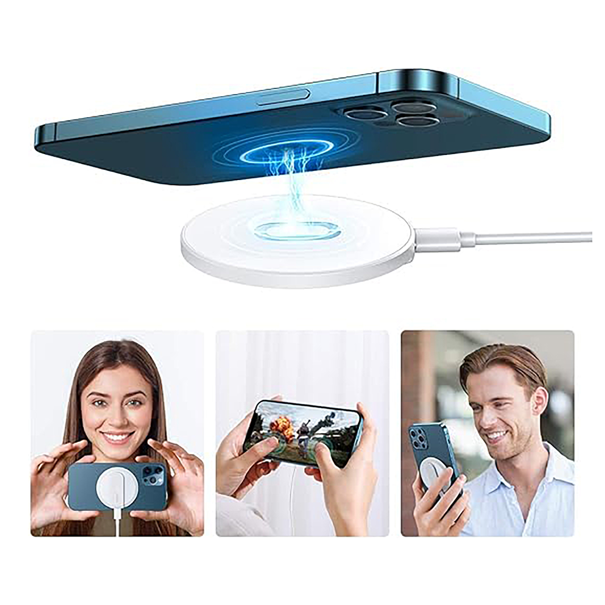 Joyroom Wireless Charger , 15 Watt , White - JR-A28