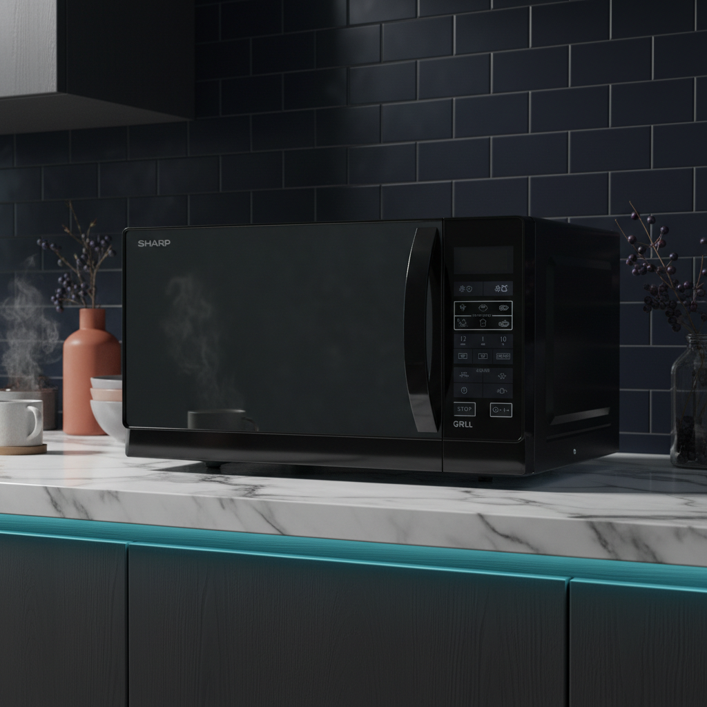 Sharp Microwave with Grill , 25 Liter 900 Watt , Black - R750MRK