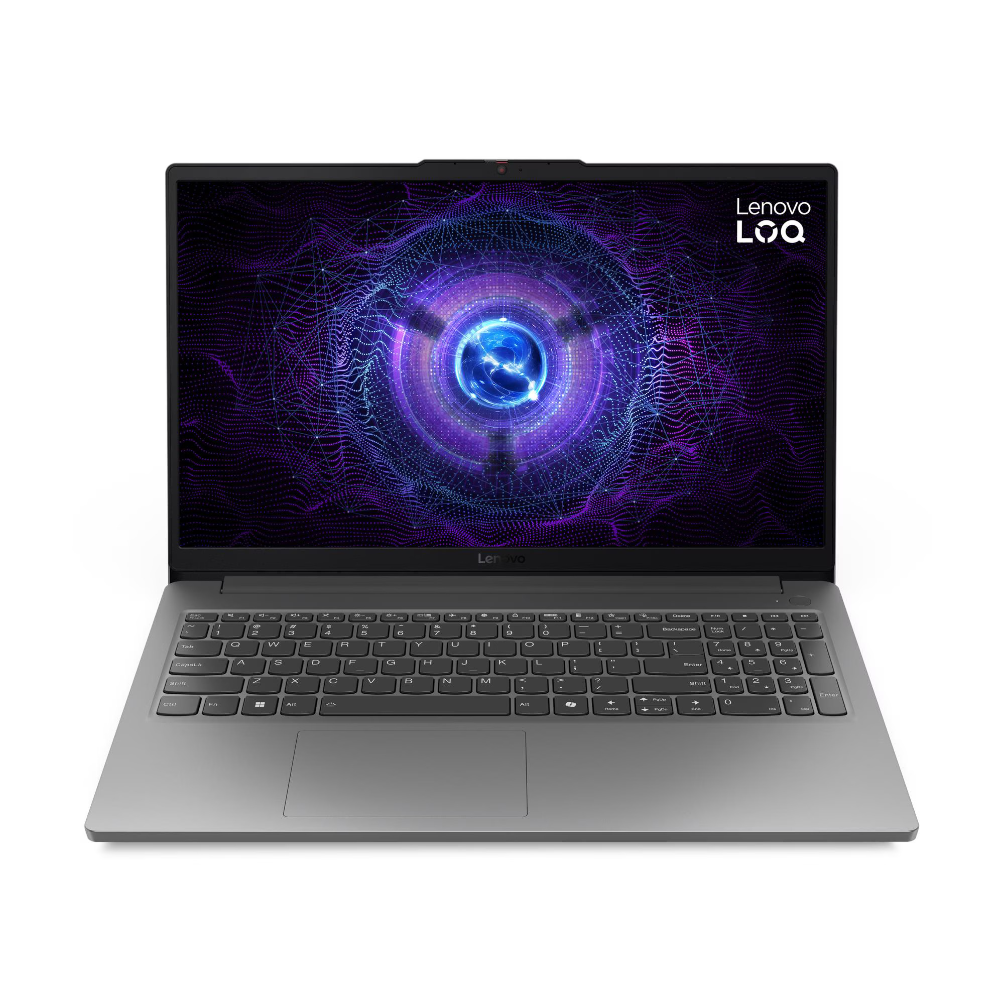 لاب توب جيمنج لينوفو لينوفو LOQ اسينشال 15IAX9E - 83LK003TPS ، معالج انتل كور i7-12650HX 15.6 بوصة ، هارد 512 جيجا بايت SSD ، رام 16 جيجا بايت ، كارت شاشة انفيديا جي فورس RTX 4050 ،فري دوس - رمادي لونا