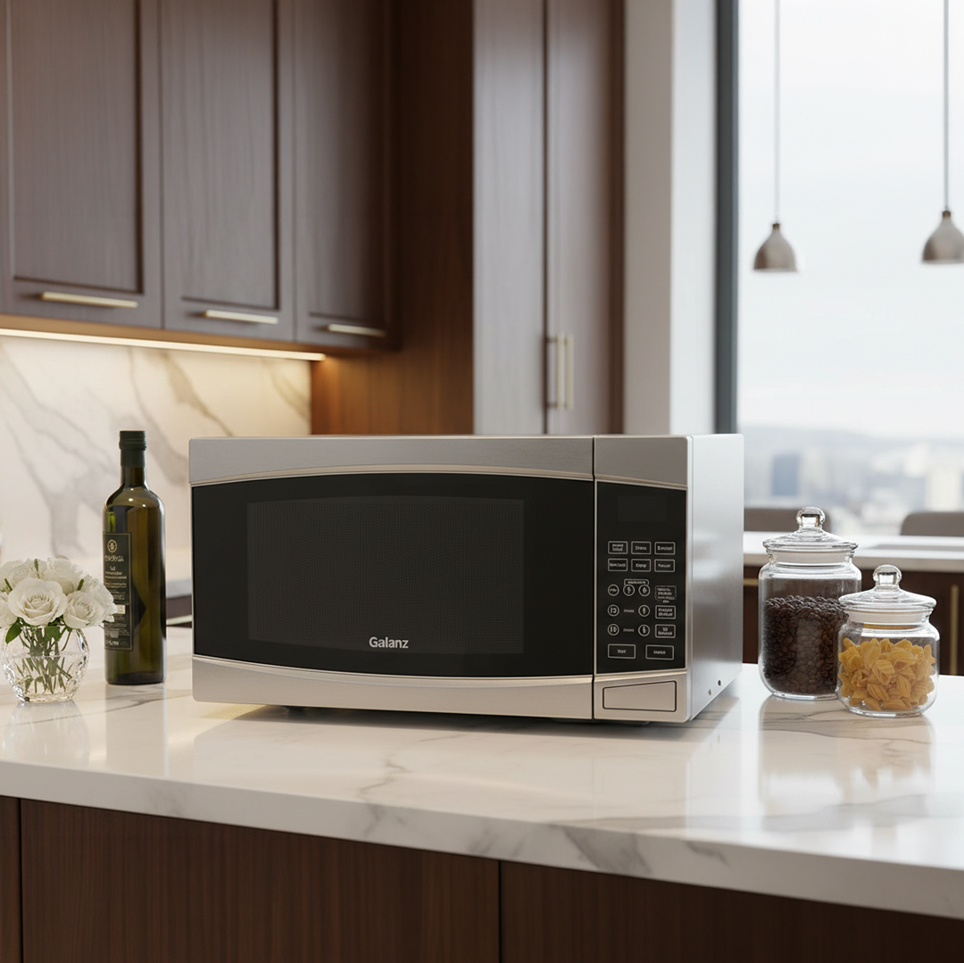 Galanz Microwave with Grill , 43 Liter 900 Watt , Silver - D10043AP-YM
