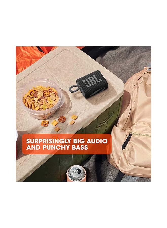 Jbl Go 3 Portable Bluetooth Speaker , Black