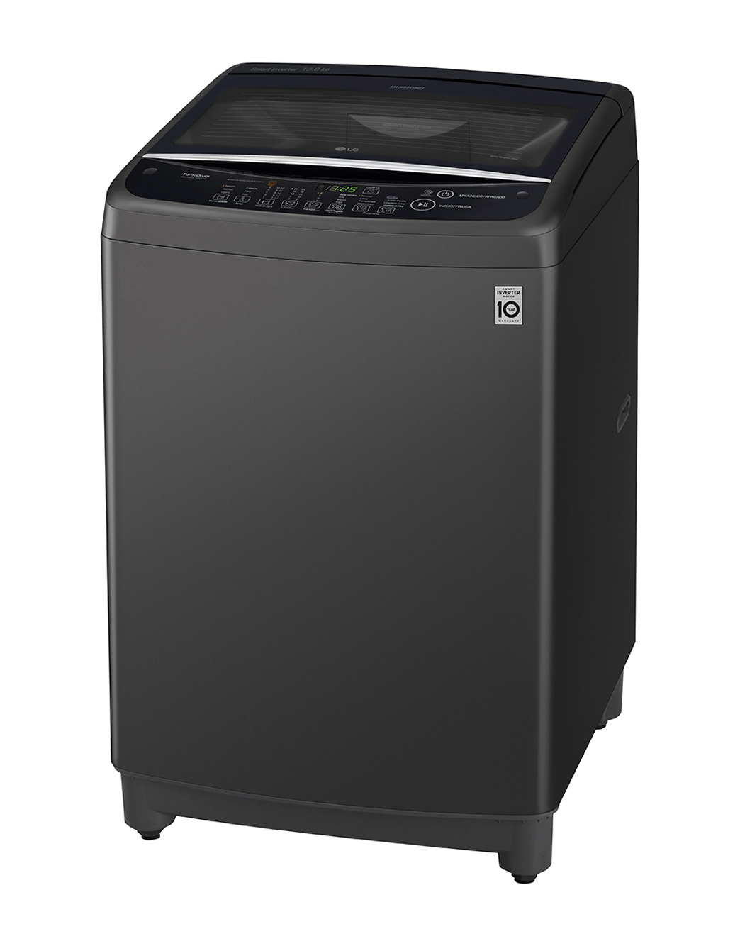 LG Inverter Top Load Washing Machine , 13 kg , Middle Black - T1366NEHG2
