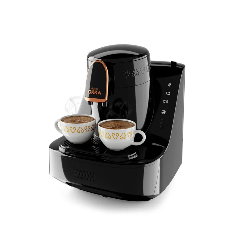 Arzum OKKA ELIT Turkish Coffee Maker 2 Cups 710 Watt Black Copper