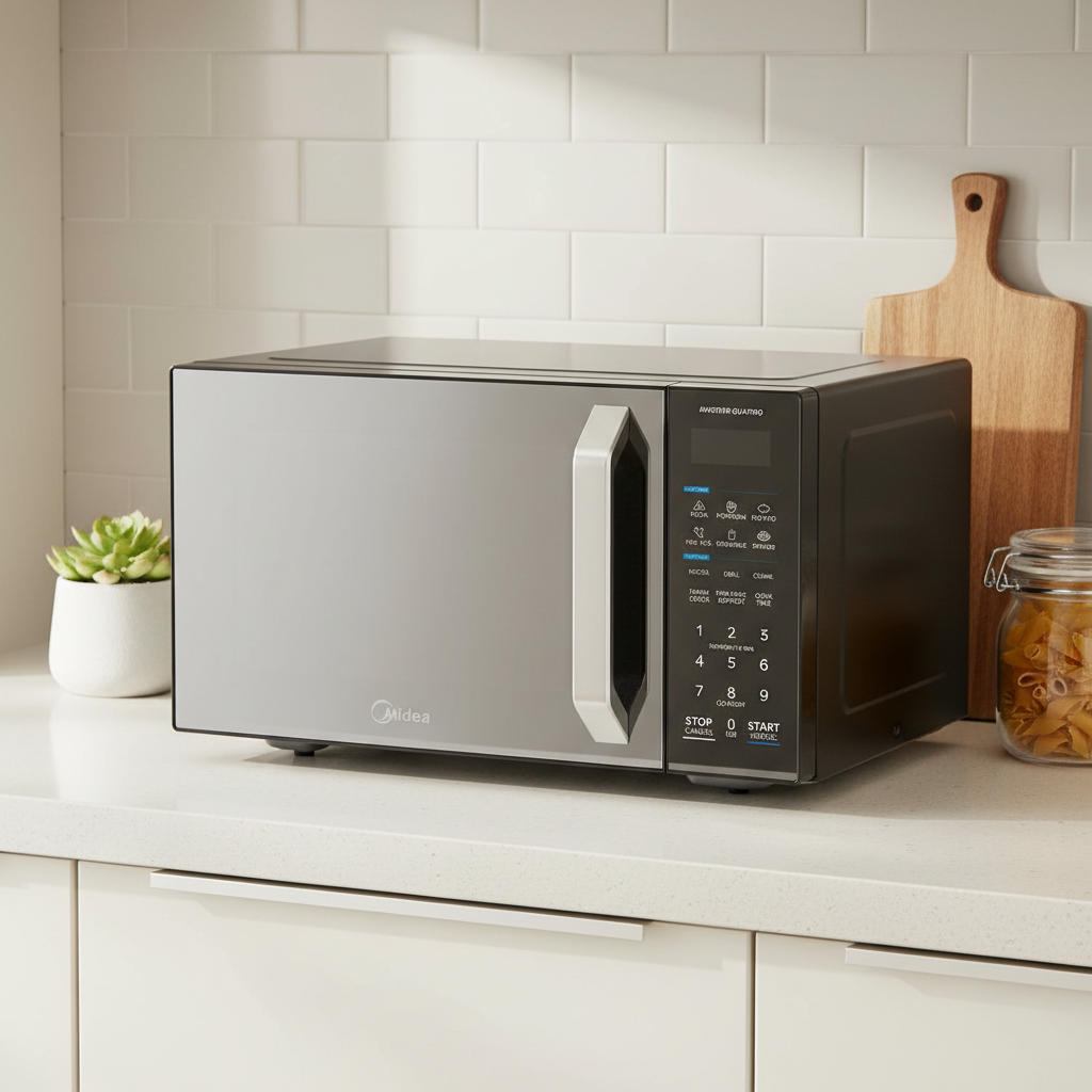 Midea Digital Microwave with Grill , 25 Liter 900 Watt , Black - EG9P022MX-B
