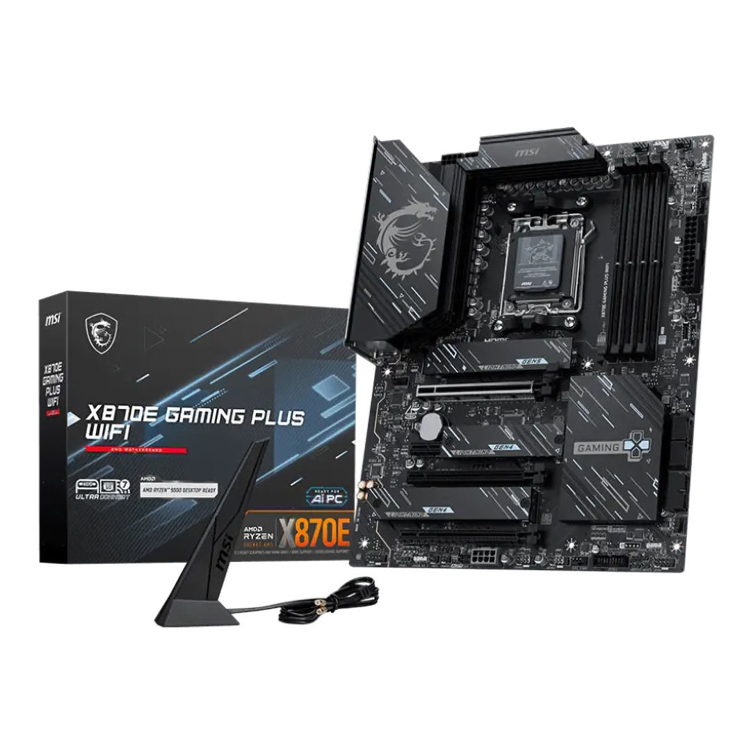 MSI X870E GAMING PLUS WIFI Motherboard , AMD ATX Black