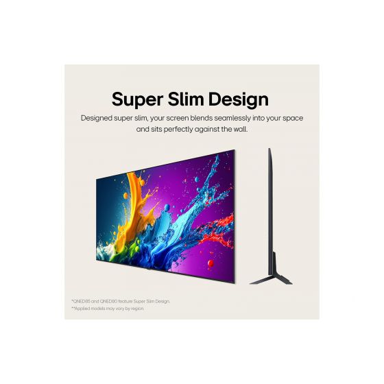 شاشة تلفزيون سمارت ال جي ، مقاس 65 بوصة ، QNED ، دقة 4K UHD ، بريسيفر داخلي