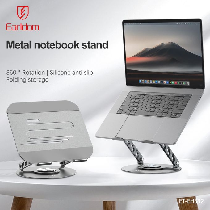 Earldom Laptop Stand for Laptops and tablets , Grey - ET-EH332
