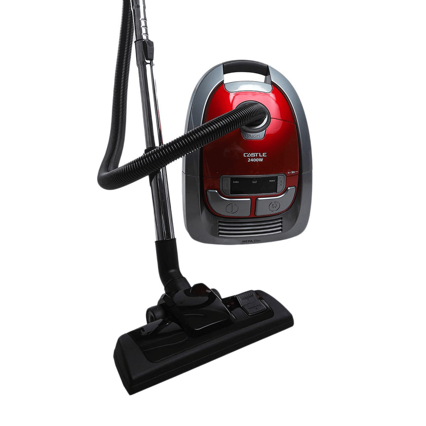 Castle Bagged Canister Vacuum Cleaner Red - VC1624
