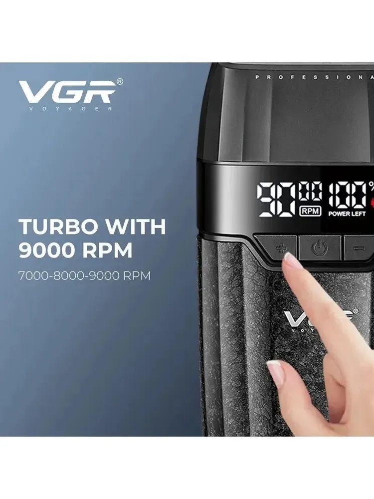 ماكينة حلاقة كهرباء بدون سلك في جي ار ، اسود - V-640 S