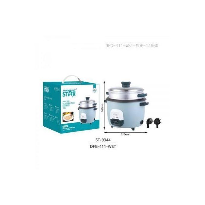 Winning Star Rice Cooker , 6 Liter 1000 Watt Mint Green - ST-9344