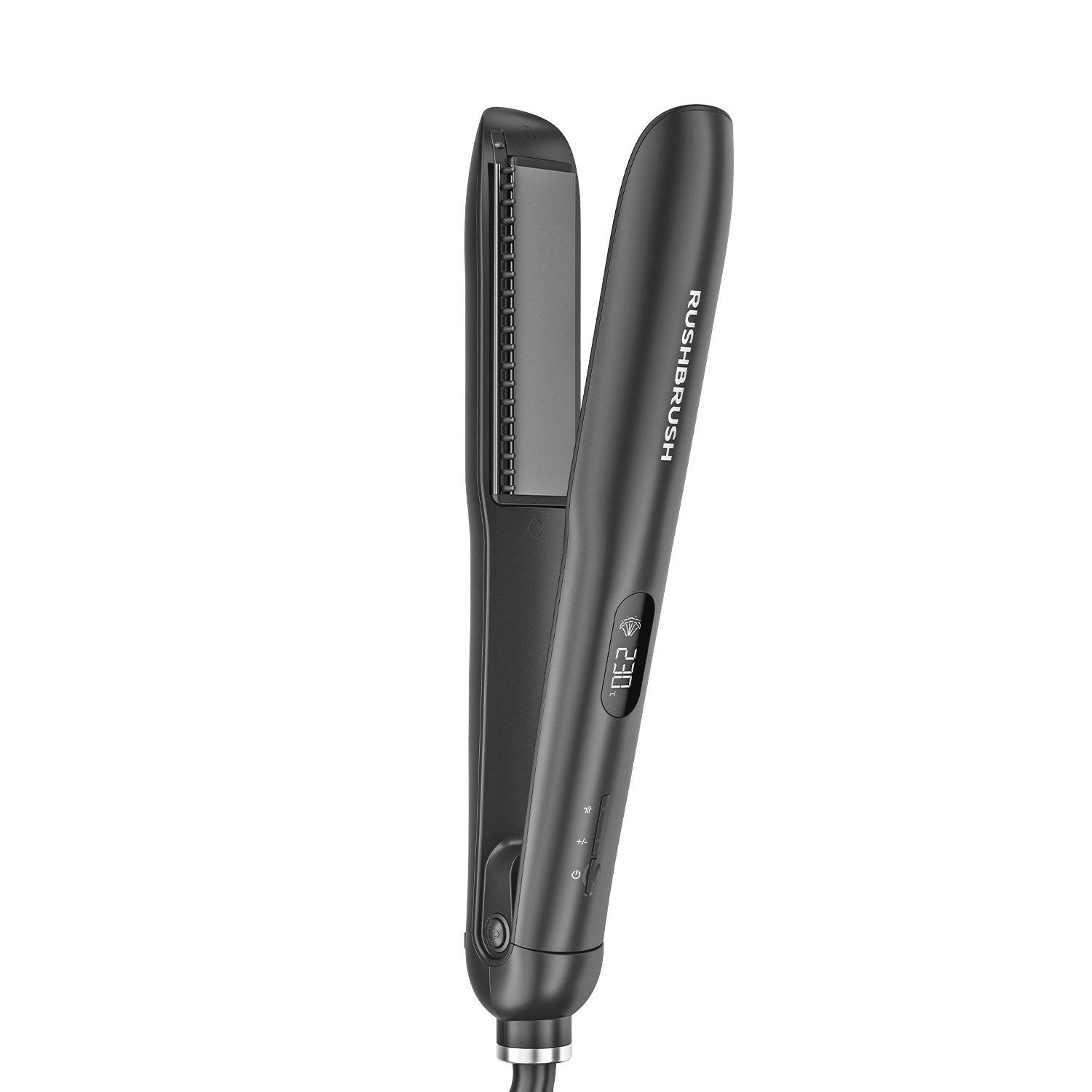 Rush Brush X5 Plus Digital Hair Straightener 230 Celsius , Black