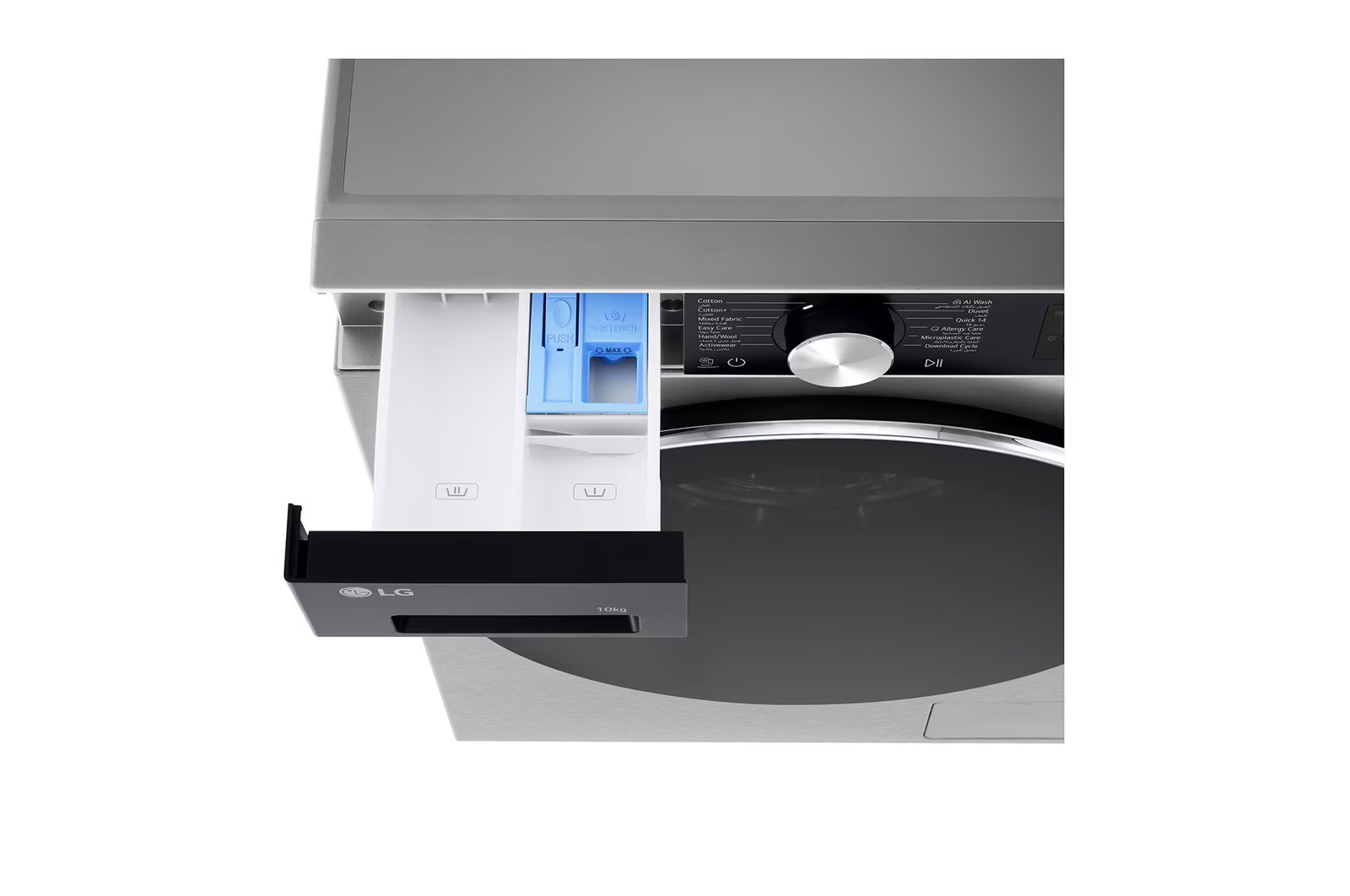LG Inverter Front Load Washing Machine , 10 kg , Essence Silver - F4X5RYG23