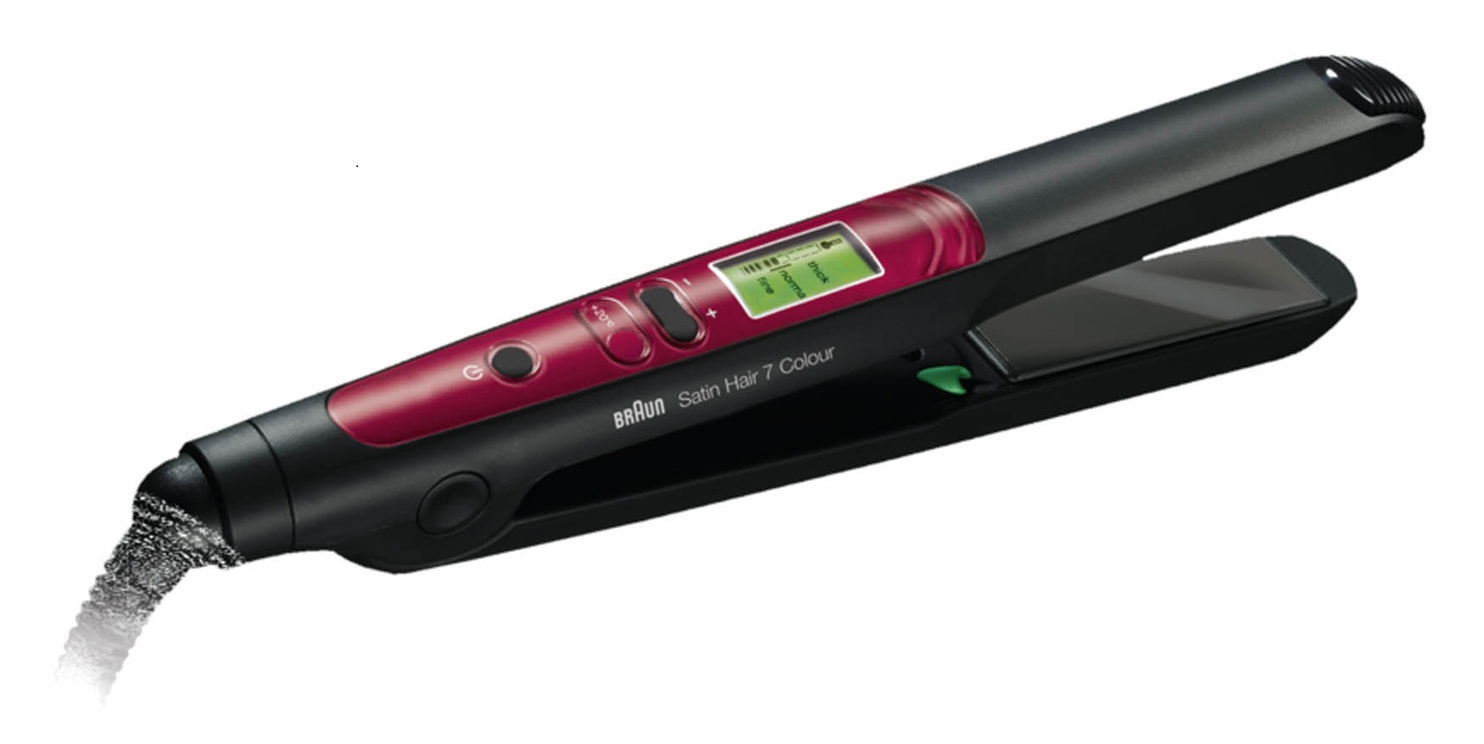 Braun Satin Hair 7 Hair Straightener , Black Red - ST750