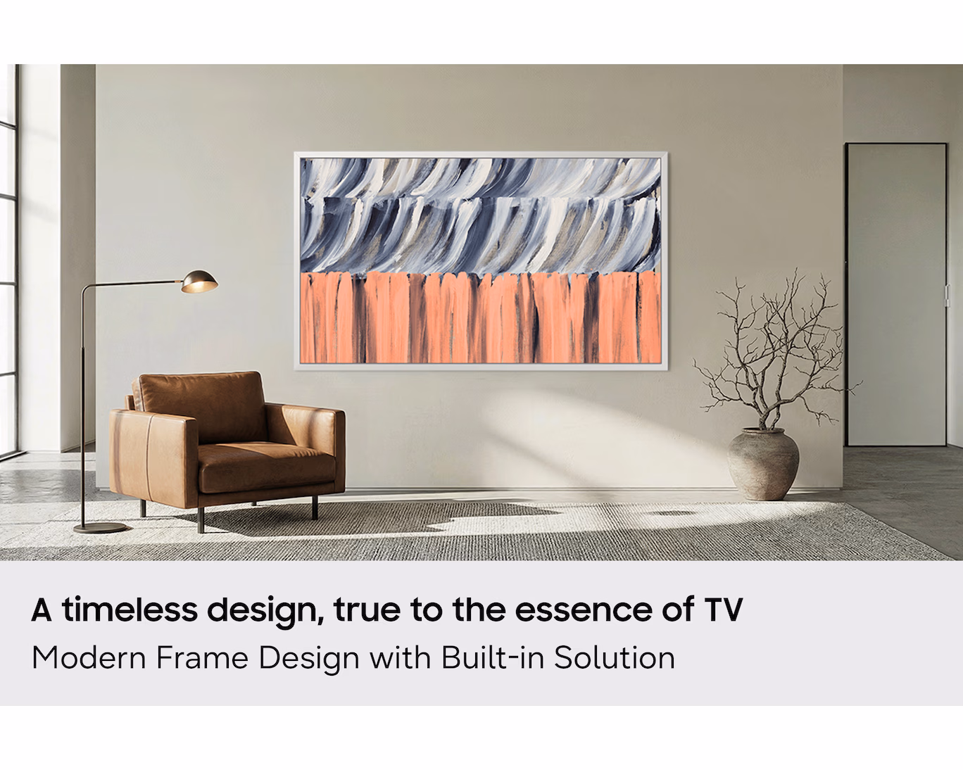 تلفزيون سمارت بإطار سامسونج ، مقاس 65 بوصة ، OLED ، دقة 4K UHD - 65LS03H