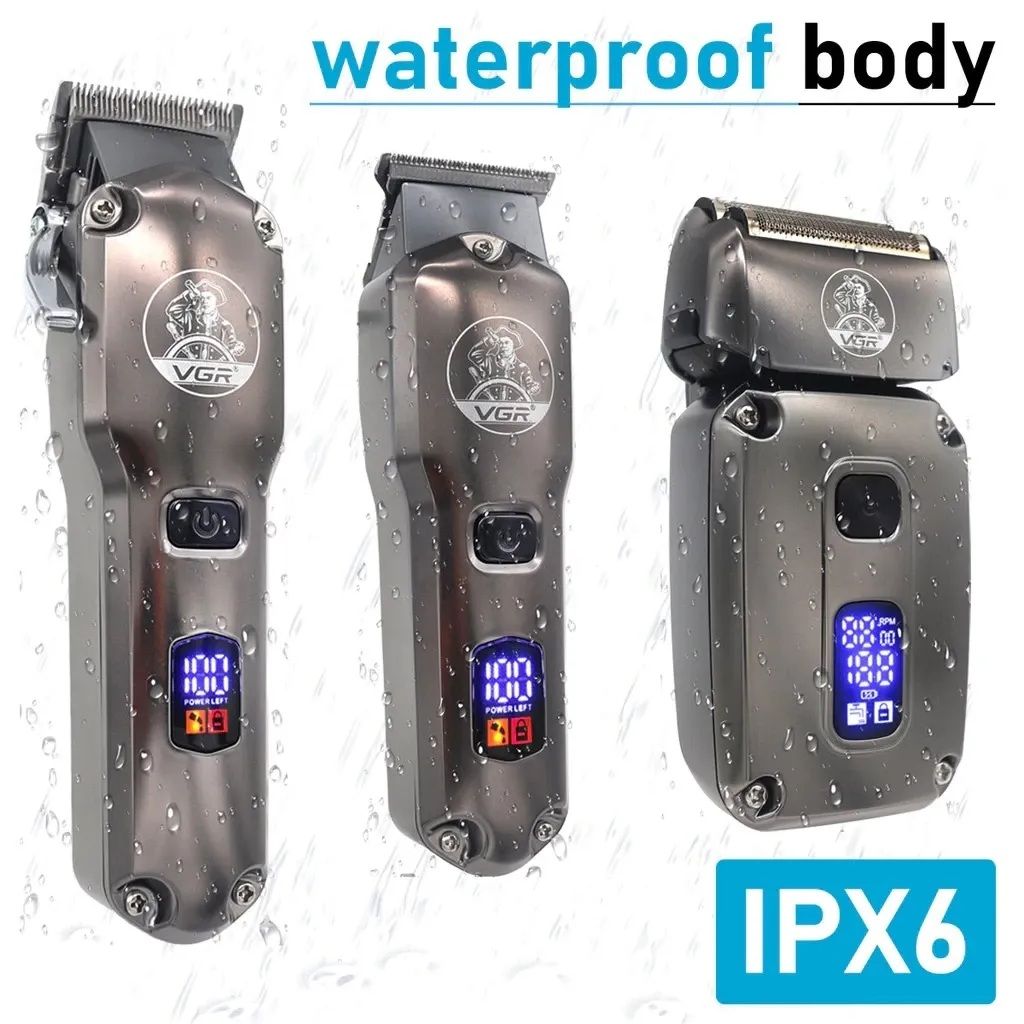 VGR Hair Clipper Kit , Dark Silver - V-675 S3