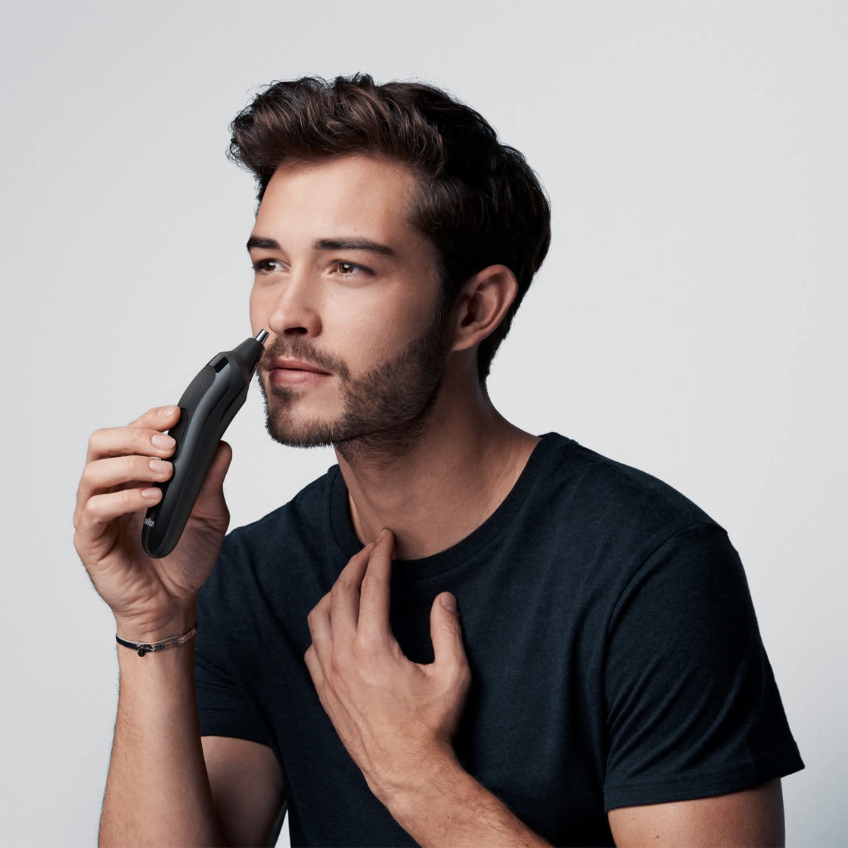 Braun Hair Trimmer with Attachments , Black - MGK3221