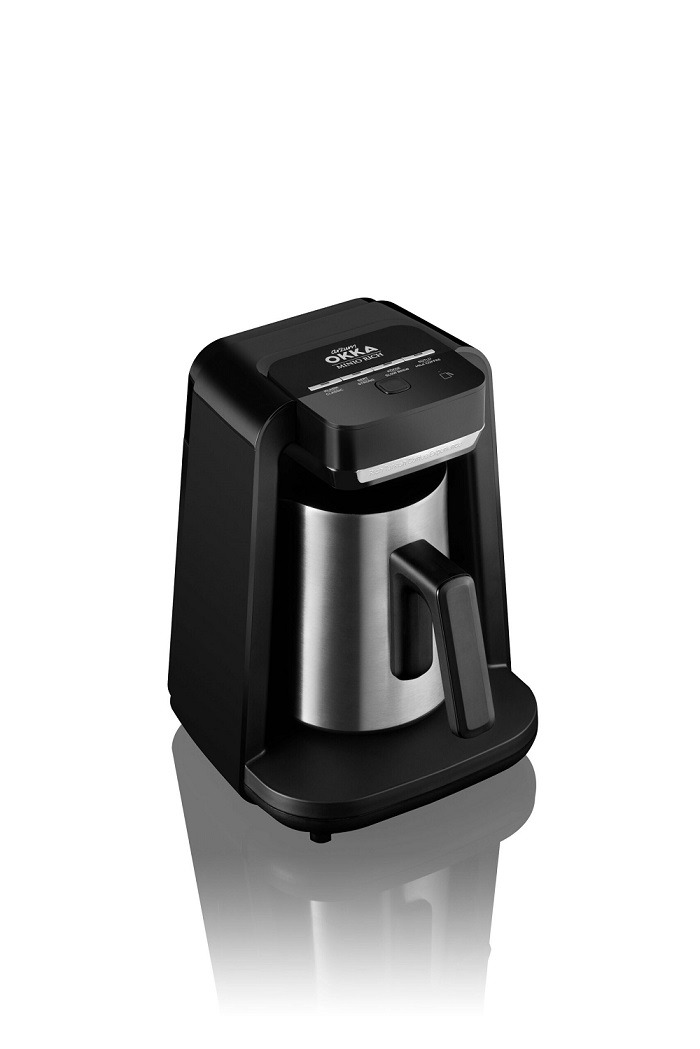 Arzum Okka Rich Turkish Coffee Maker , 300 milliliter 5 Cups 700 Watt Silver Black - OK0012