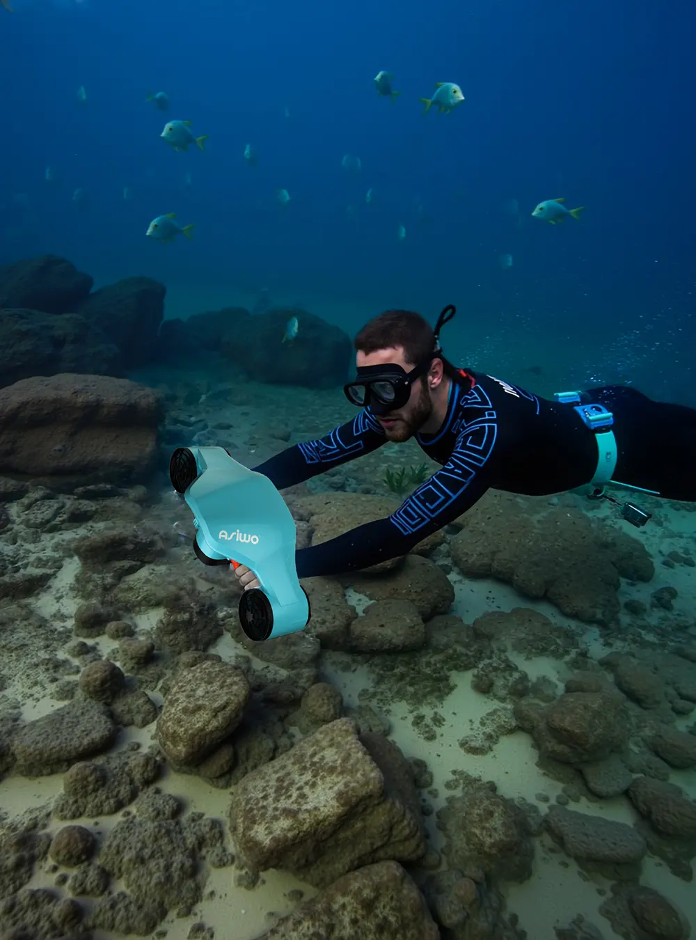ASIWO Manta 2 Underwater Scooter ,Cyan