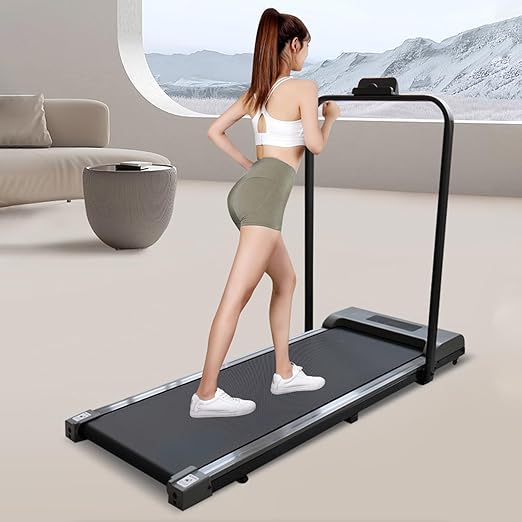 مشاية كهربائية قابلة للطي مع ريموت كنترول تيريبتس ، وزن 220 LBS ، 2 حصان ، اسود