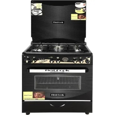 بوتاجاز غاز فيرست كوك ، عدد 5 شعلة ، اسود وذهبي - FC1004
