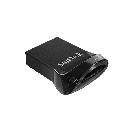 Sandisk Ultra Fit USB 3.2 Gen 1 Flash Drive , 128 GB , Black - SDCZ430-128G-G46