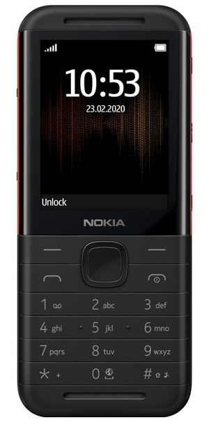 نوكيا 5310 ، شريحتين - اسود واحمر