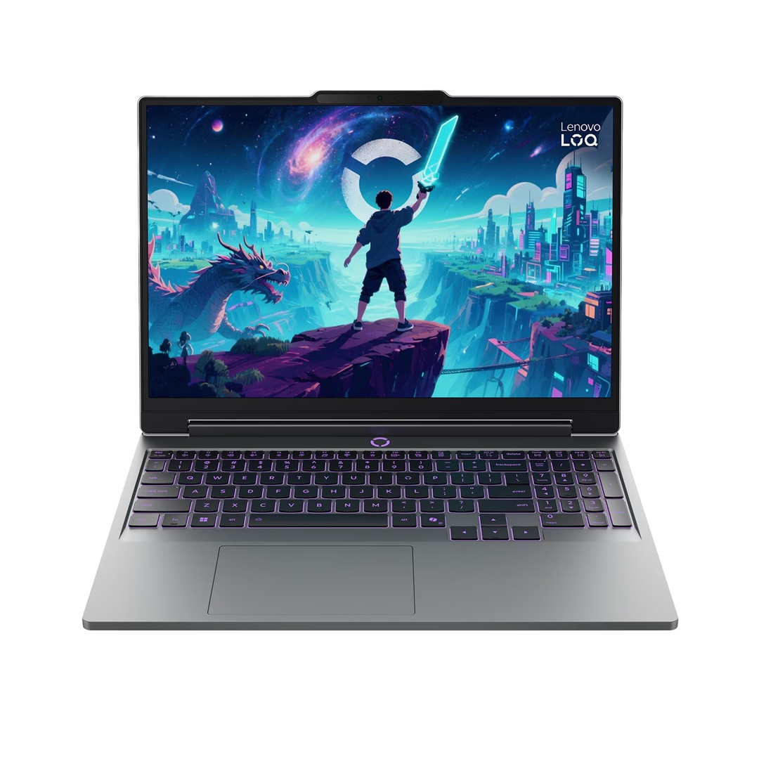 لاب توب جيمنج لينوفو LOQ 15IPH11 ، معالج انتل كور الترا 7 356H 15.3 بوصة ، هارد 512 جيجا بايت SSD ، رام 16 جيجا بايت ، كارت شاشة انفيديا جي فورس RTX 5060 ،ويندوز 11 - رمادي لونا