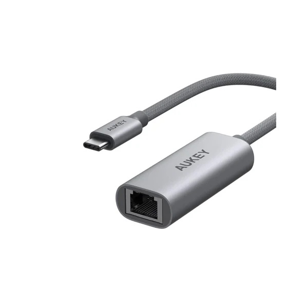 محول USB لاسلكي اوكاي ترافيل دوك ،USB-C إلى إيثرنت ،رمادي - UH-E01
