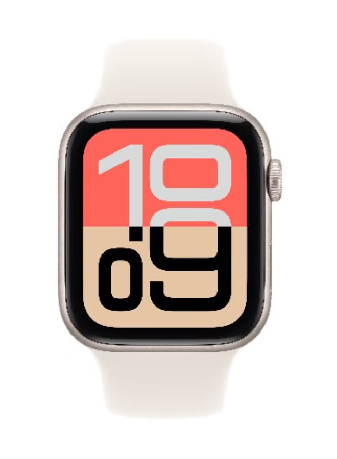 Apple SE 3 Smart Watch, S/M Band , 40 Millimeter Starlight Aluminium