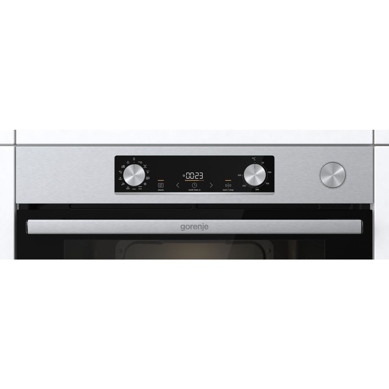 Gorenje Built-in Oven with Grill 77 Liter , Black Stainless Steel - BSA6737E15X