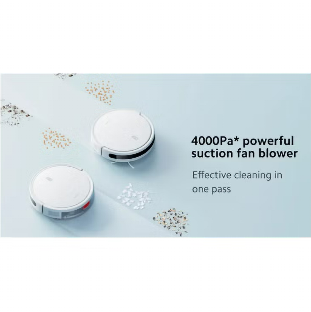 Xiaomi E10 2 In 1 Robotic Vacuum Cleaner , 2600 mAh White - B112