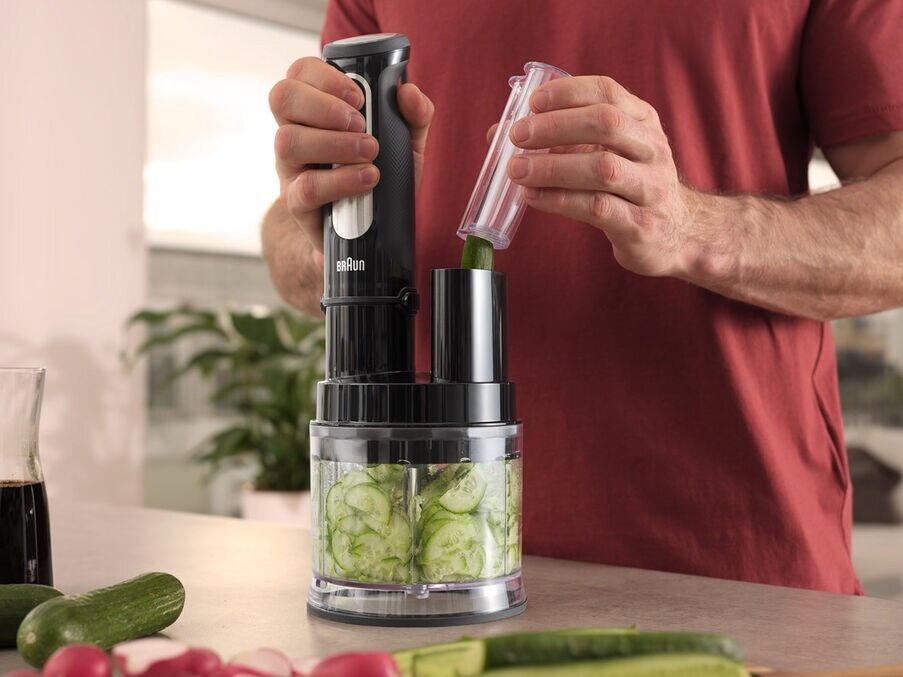 Braun MultiQuick 5 Pro Hand Blender with Attachments 1000 Watt Black - MQ 55755 M
