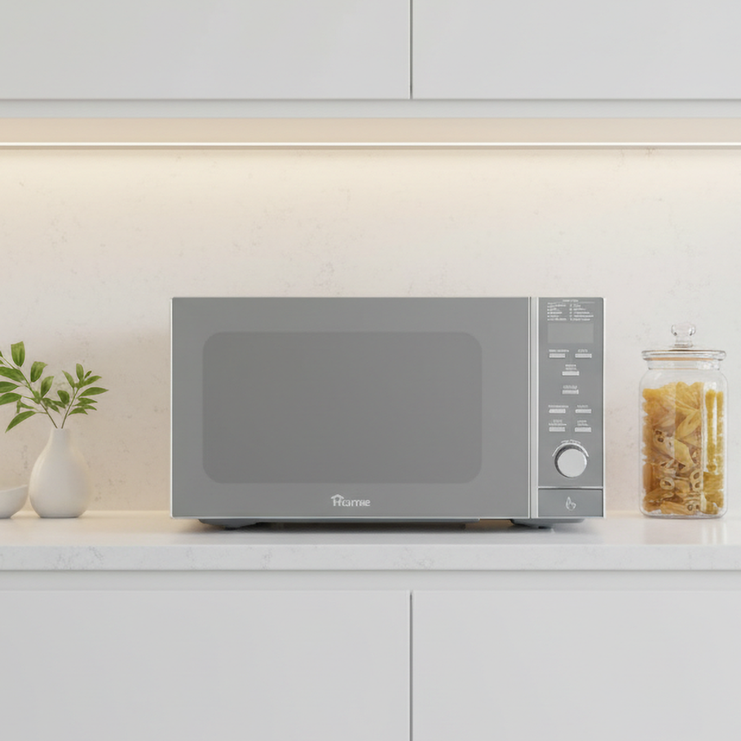 Home PX1006 Microwave with Grill , 30 Liter 900 Watt , Silver - AU4051
