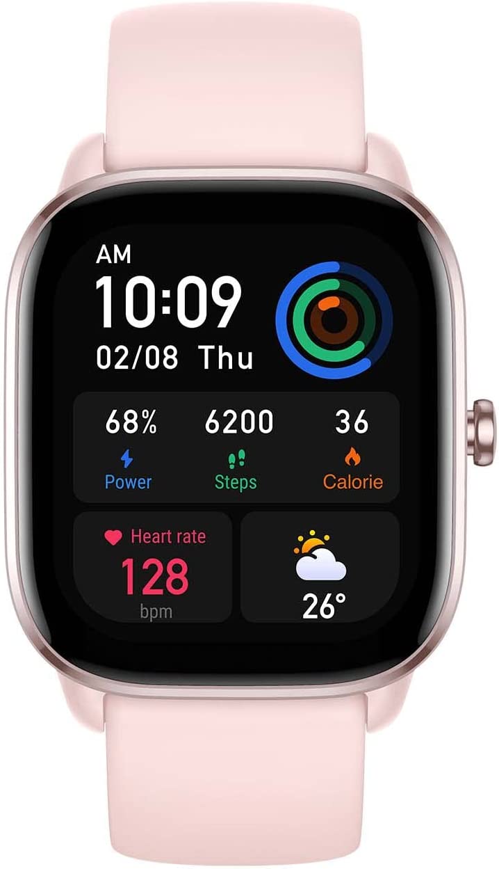 Amazfit GTS 4 Mini Smart Watch , 1.65 Inch Flamingo Pink