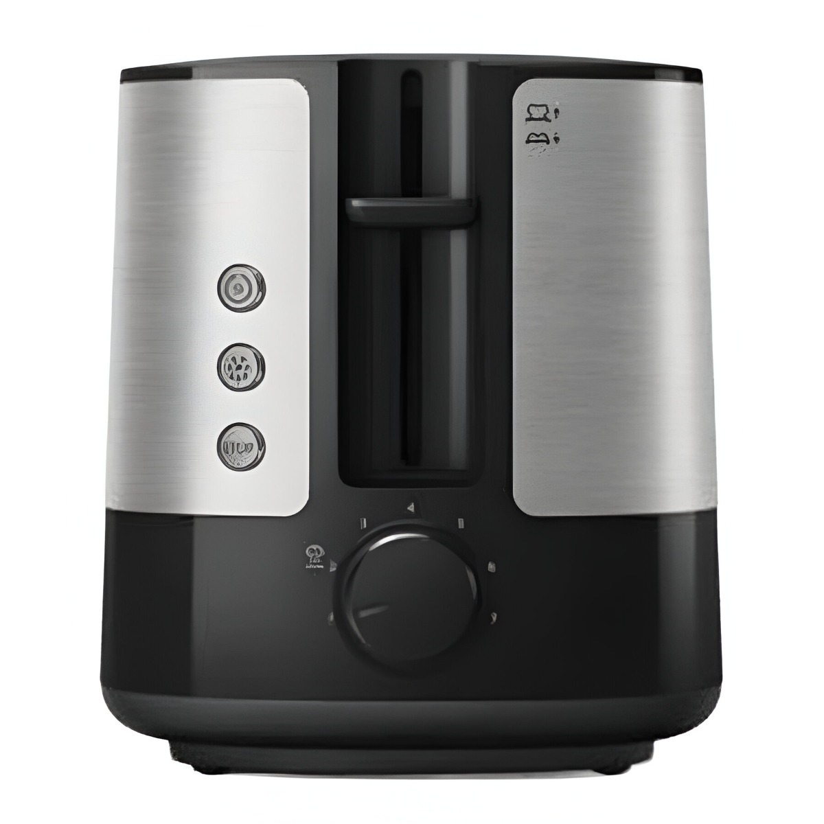 Philips Viva Collection Toaster , 2 Slices 1000 Watt Black Silver - Hd2637-91