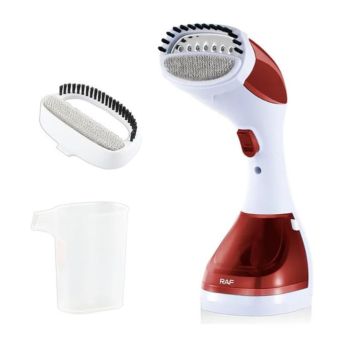 مكواة بخار محمولة كهرباء راف ،ابيض واحمر - R.1327R