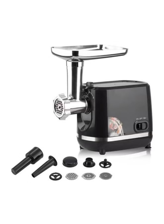 Raf Meat Mincer with Attachments 1200 Watt , Black Silver - R.3395