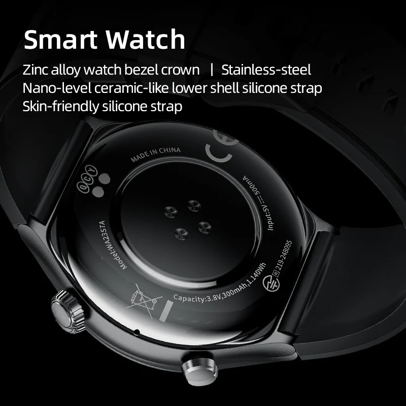 Qcy Active GT Smart Watch , 1.43 Inch Black