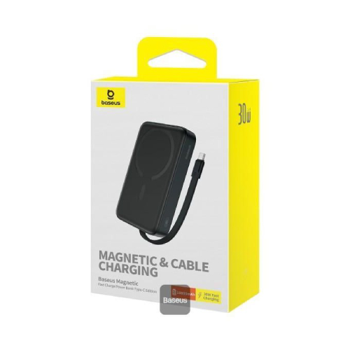 Baseus Wired and wireless Power Bank , 10000 mAh 1 Ports , Black , P1002210B113-00
