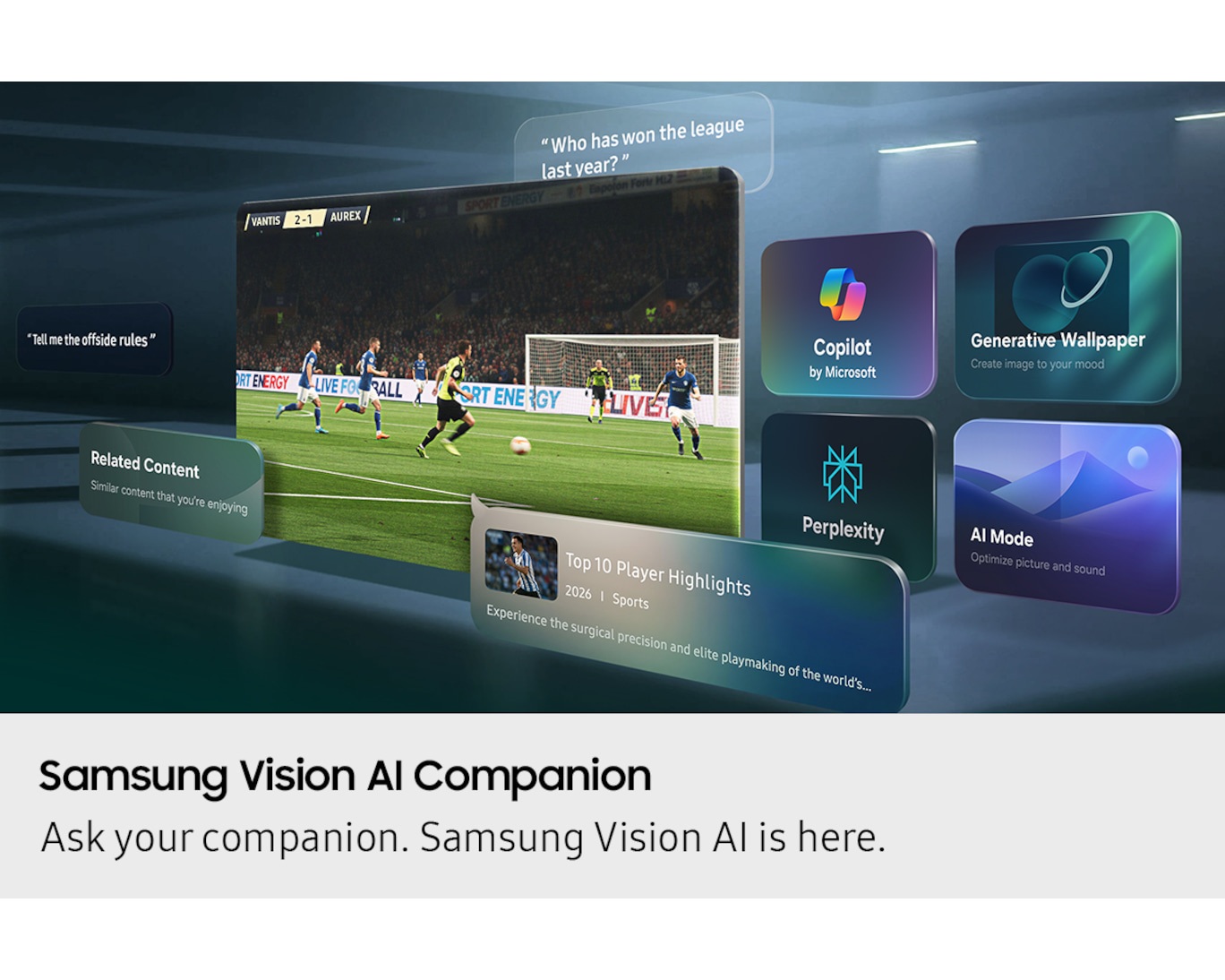 شاشة تلفزيون سمارت سامسونج ، مقاس 85 بوصة ، Neo QLED ، دقة 4K UHD ، بريسيفر داخلي