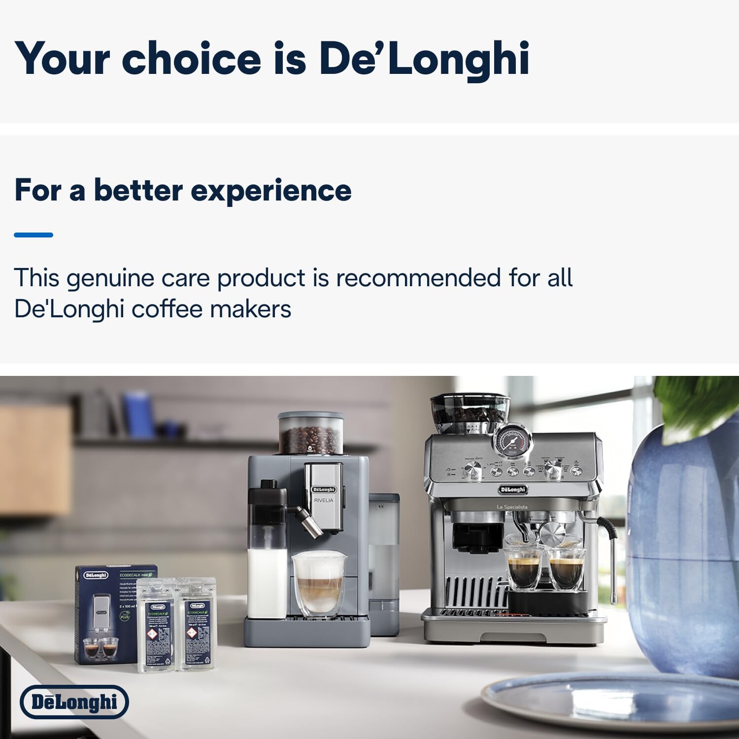 Delonghi EcoDecalk Mini Descaler ,Transparent