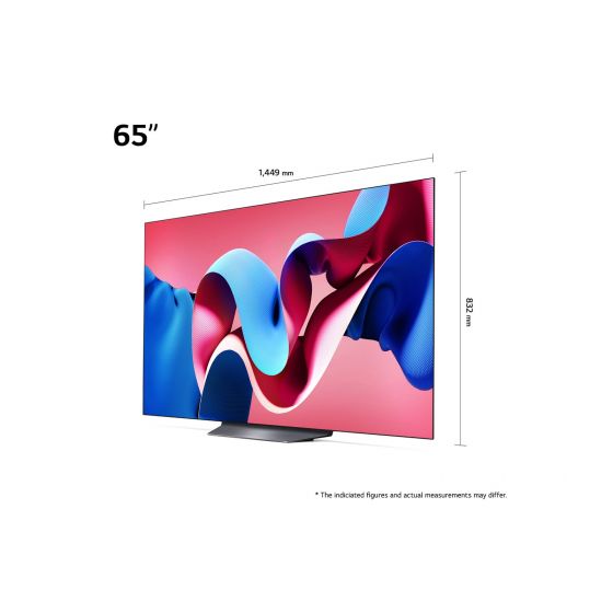 شاشة تلفزيون سمارت ال جي ، مقاس 65 بوصة ، OLED Evo ، دقة 4K UHD ، بريسيفر داخلي
