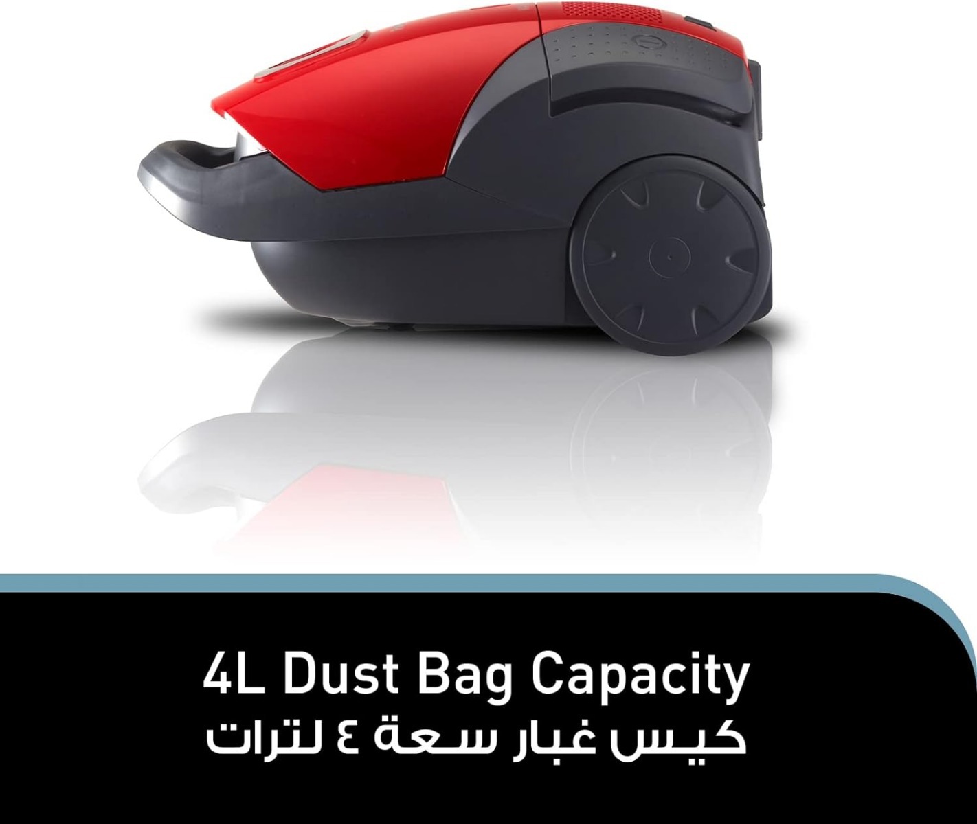 مكنسة كهربائية بكيس باناسونيك، 1700 وات - MC-CG525R349، مع مكواة بخار، 1550 وات، ازرق - NI-M250T, احمر