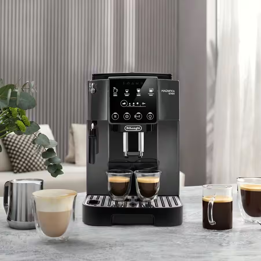 Delonghi Magnifica Start Automatic Coffee Maker , 1.8 Liter 1450 Watt , Grey Black - ECAM220.22.GB