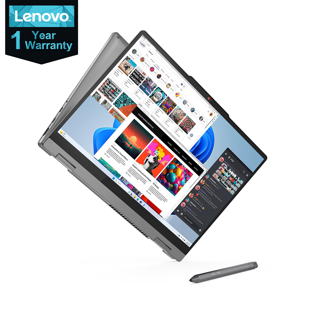 لاب توب لينوفو ايديا باد 5 14IRH9 - 83KX0044ED ، معالج انتل كور i7-13620H 14 بوصة ، هارد 512 جيجا بايت SSD ، رام 16 جيجا بايت ، كارت شاشة انتل UHD جرافيكس ،ويندوز 11 - رمادي لونا